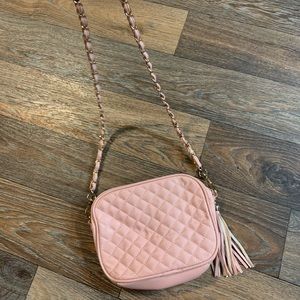 Pink crossbody bag